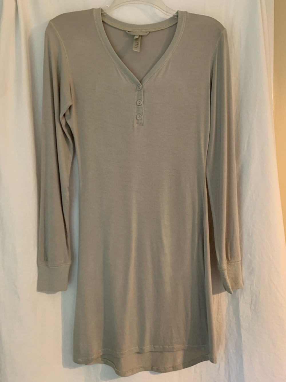 SKIMS 'Sleep Henley Pajama Dress'